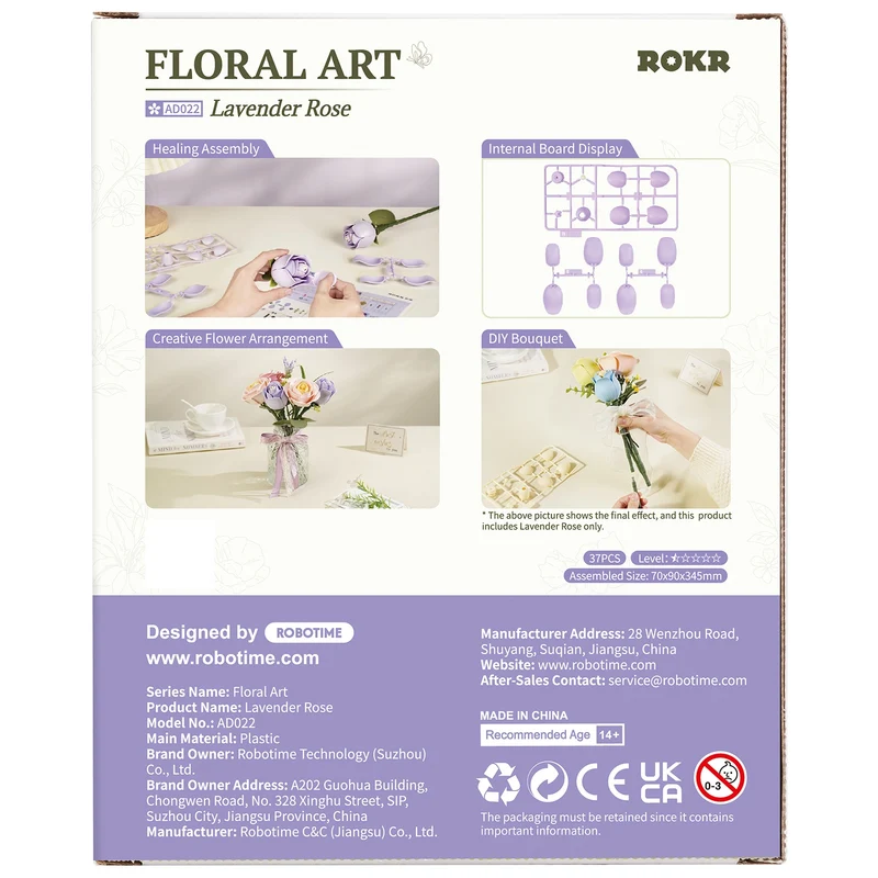 Robotime Lavender Rose AD022