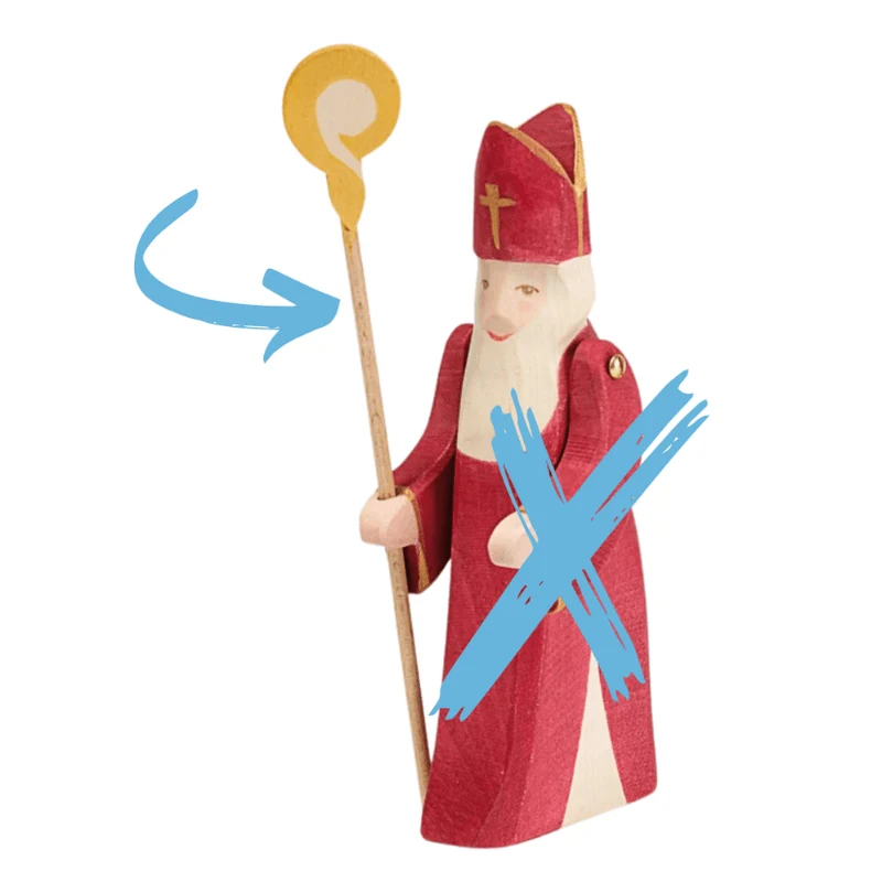 Ostheimer 380102 Stab für St. Nikolaus mit Stab II