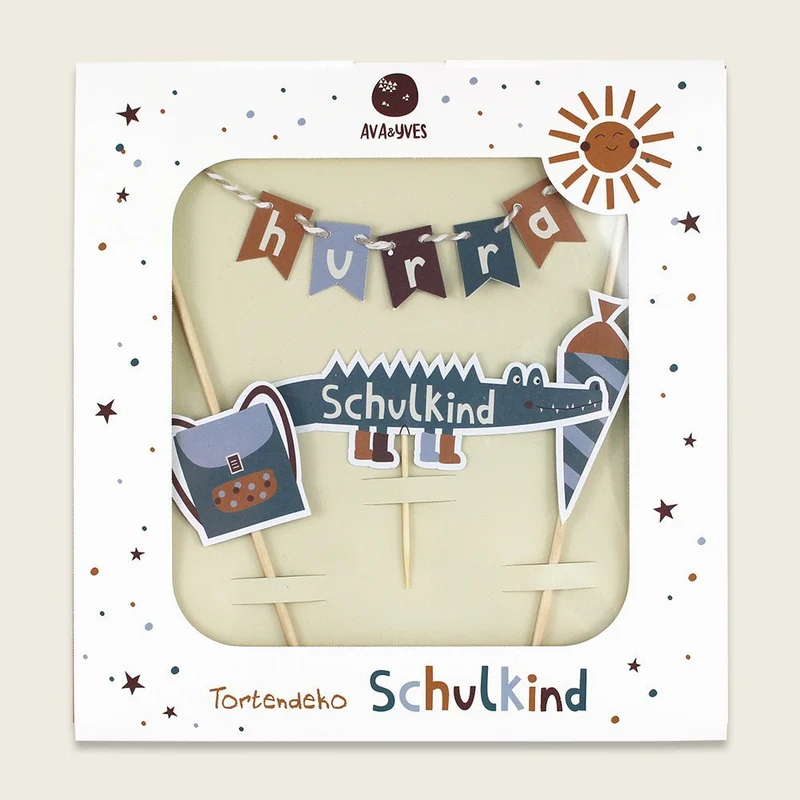 Cake Topper Schulkind Adventure
