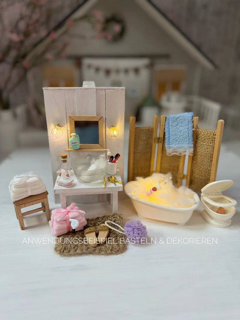 Miniatur Badewanne für Puppenhaus Badezimmer