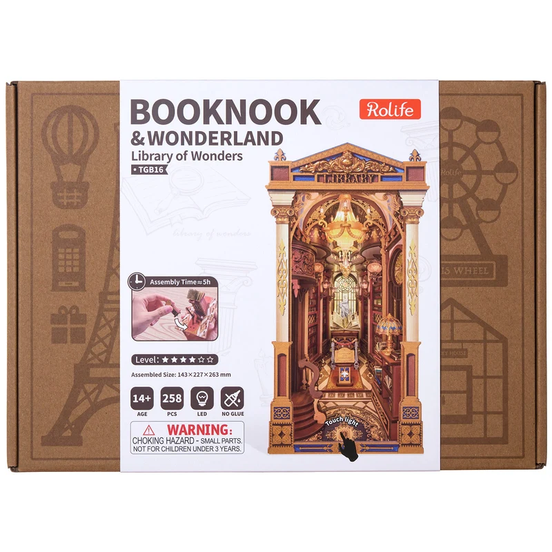 Robotime Book Nook Library of Wonders TGB16