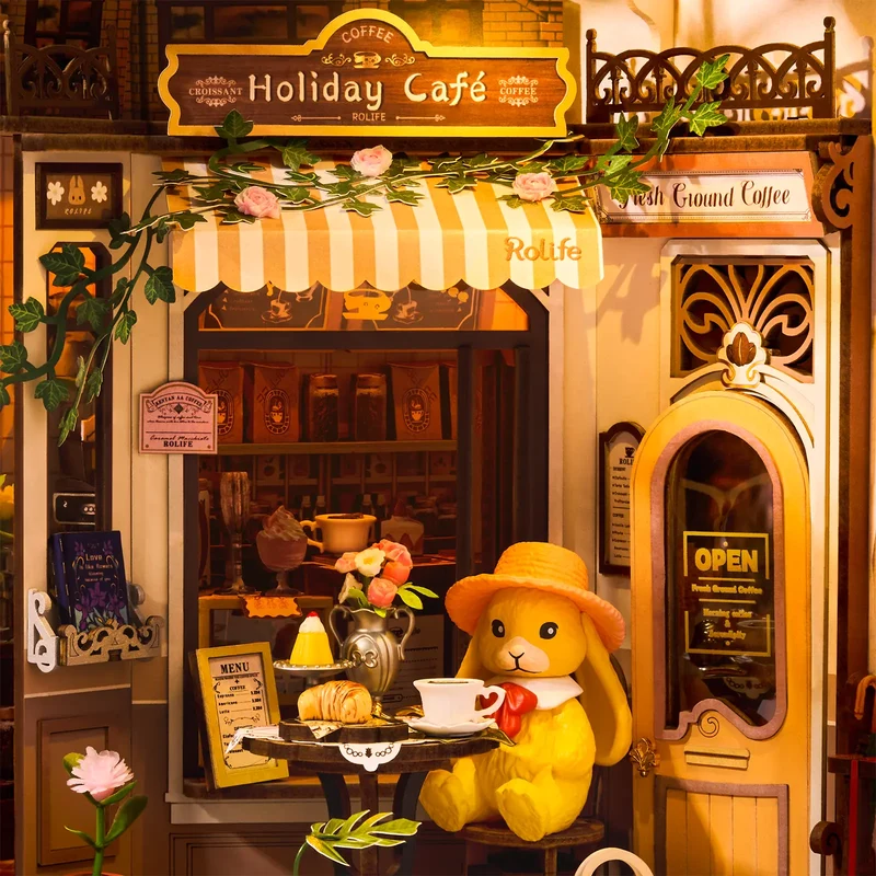 Robotime Book Nook Holiday Café TGB15
