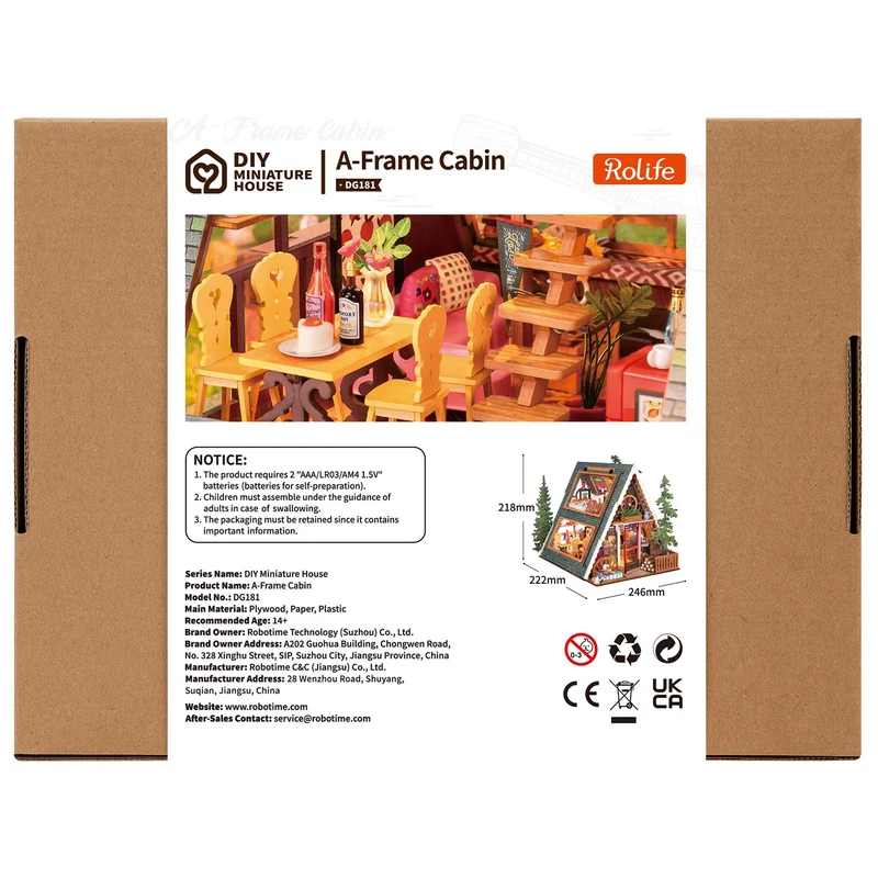 Robotime A-Frame Cabin DG181
