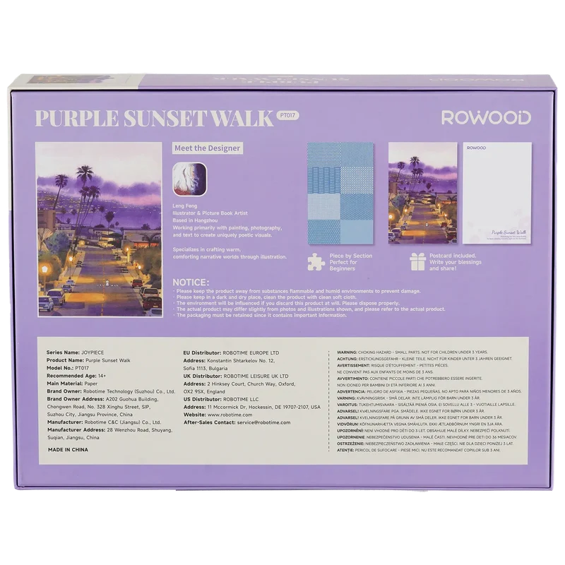 Robotime Purple Sunset Walk PT017