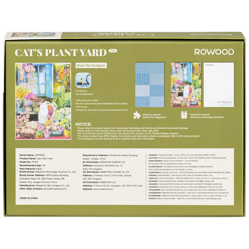 Robotime Cat's Plant Yard PT012