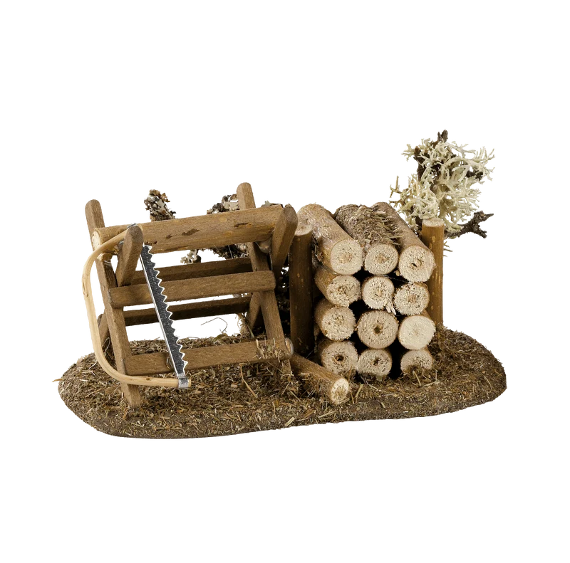 Kahlert Licht 40070: Sägebock mit Holzstoß Miniatur