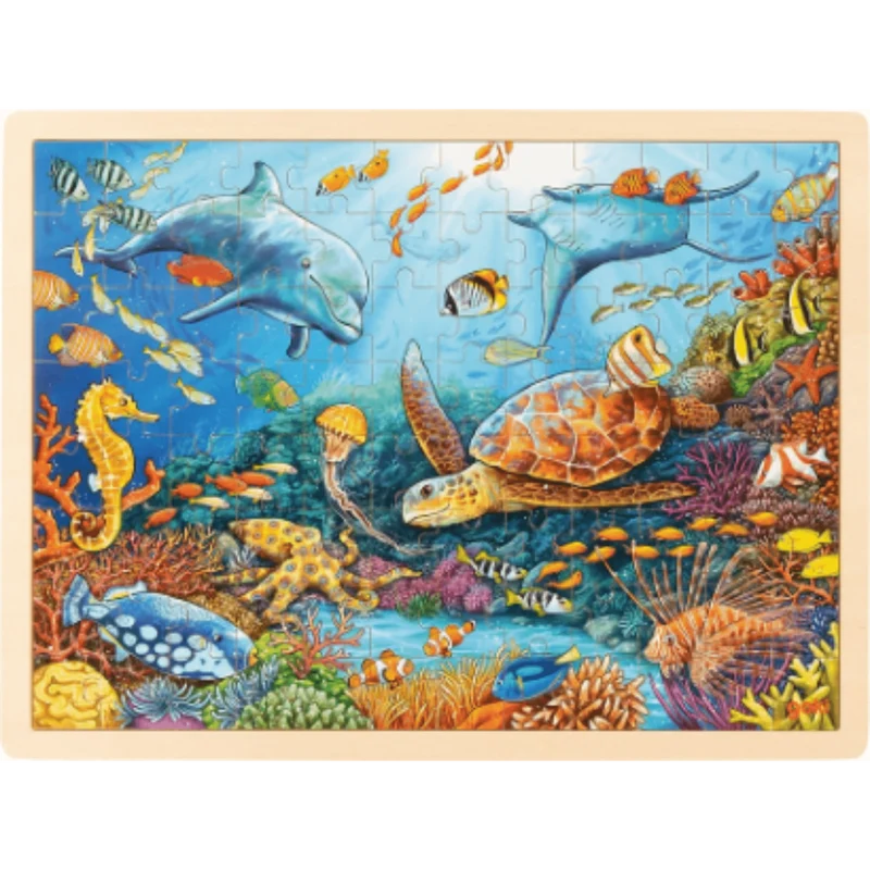 GoKi 57432 Einlegepuzzle Great Barrier Reef, 40x30