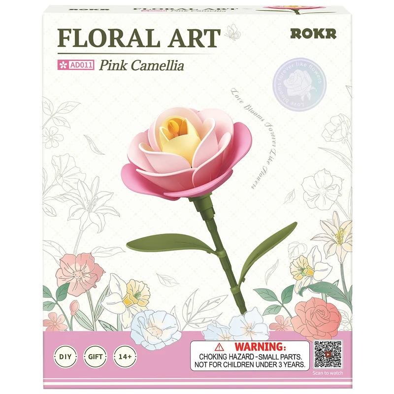 Robotime Pink Camellia AD011