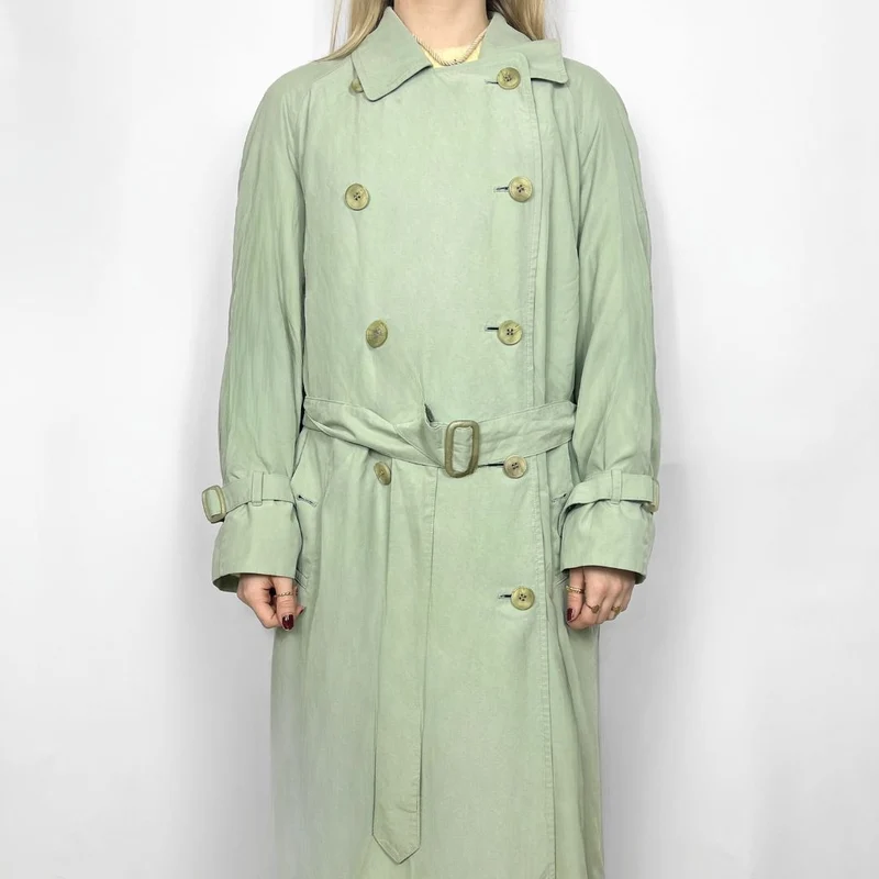 Burberry Trenchcoat Mintgrün