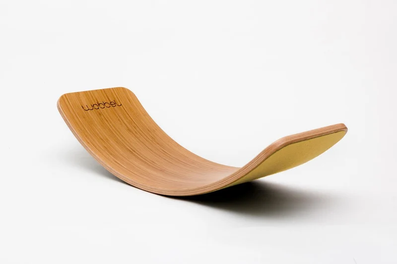 Wobbel Balanceboard Original - Bambus mit Filz in verschiedenen Farben