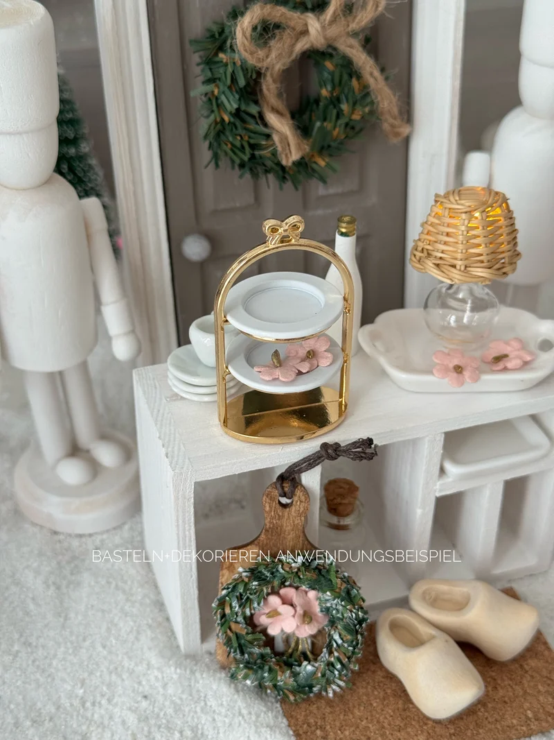 Etagere Miniatur für Wichteltür und Puppenhaus