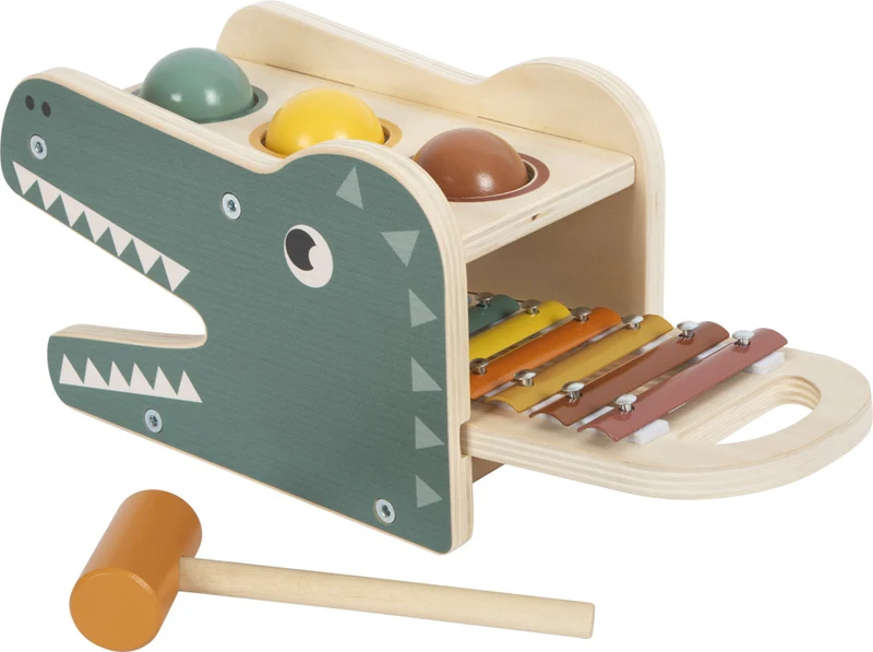 Klopfspiel mit Xylophon „Safari“ – Holzspielzeug für erste Töne