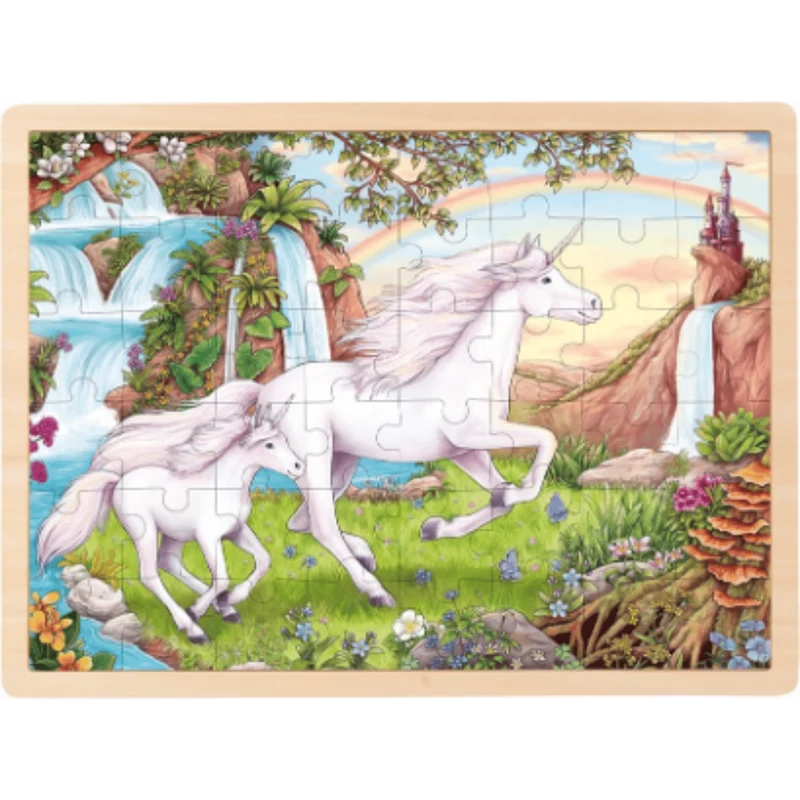 GoKi 57366 Einlegepuzzle Einhorn, 40x30