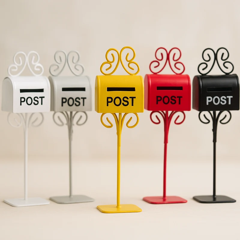 Miniatur Briefkasten „Post“ Metall 11cm – Wichtel Zubehör