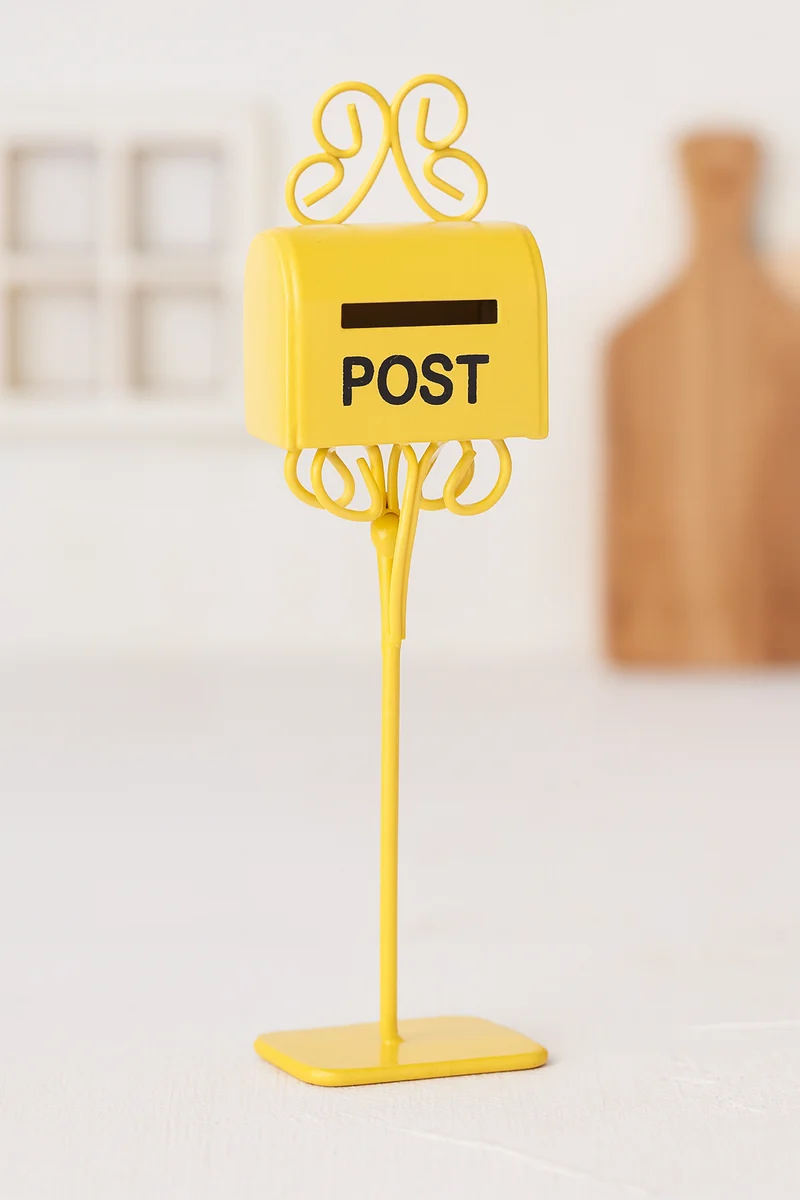 Miniatur Briefkasten „Post“ Metall 11cm – Wichtel Zubehör