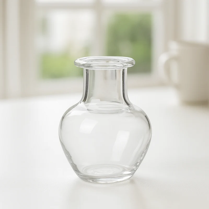 Miniatur Vase klar – Wichtel Zubehör Glas ca. 1,7x2,2cm
