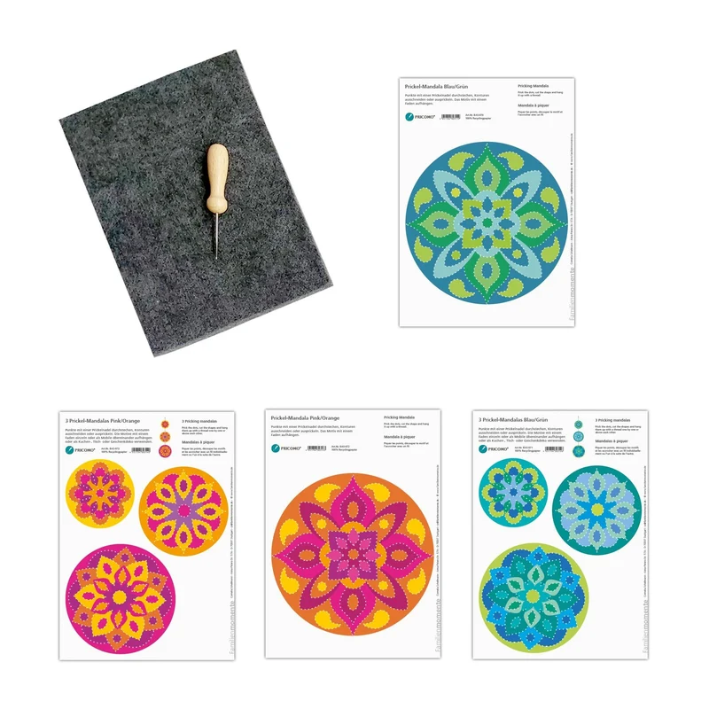 Prickeln für Kinder - Prickelset Mandalas