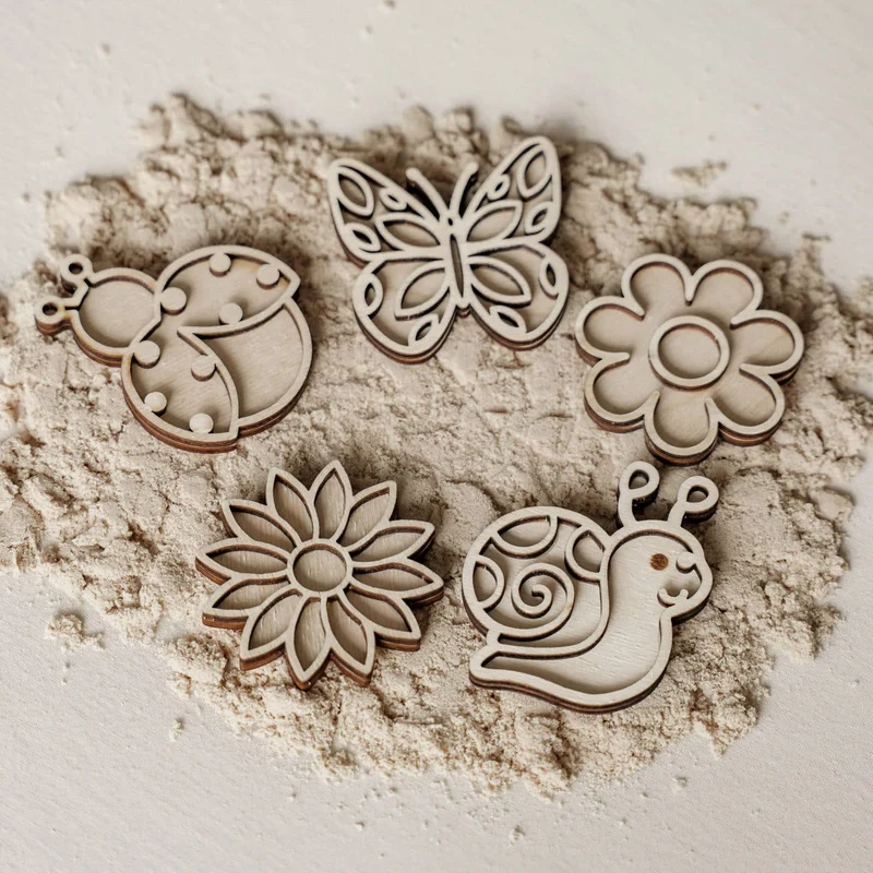 Leukmetletters - Kleine Sensorikspiel Füllschalen - Frühling