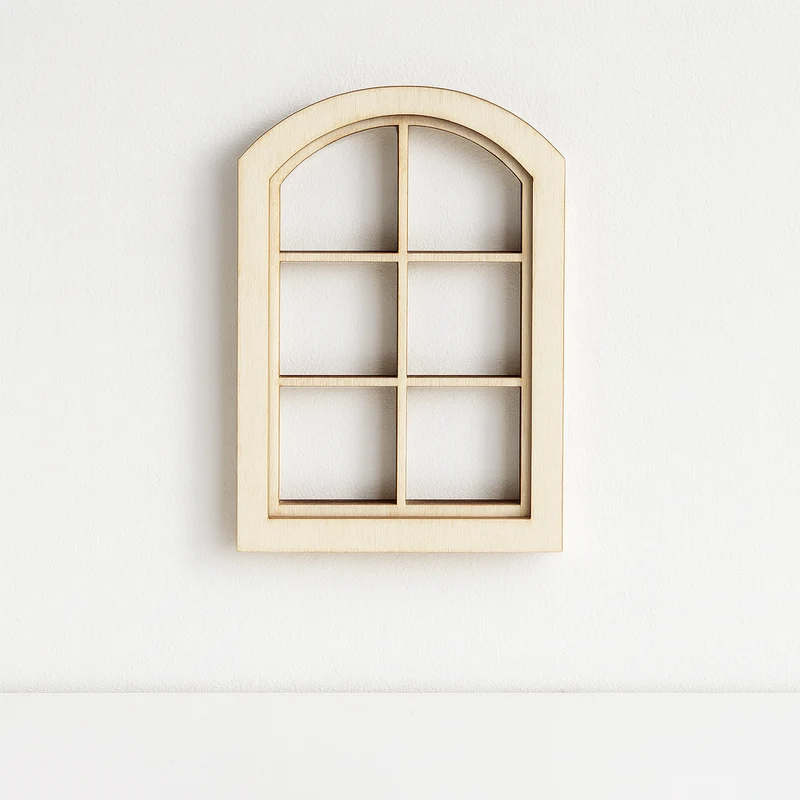 Miniatur Fenster Holz 7,5x10cm – Wichtel Zubehör