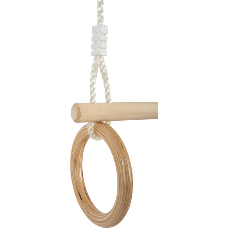 Small Foot 11909 Trapez mit Turnringen aus Holz