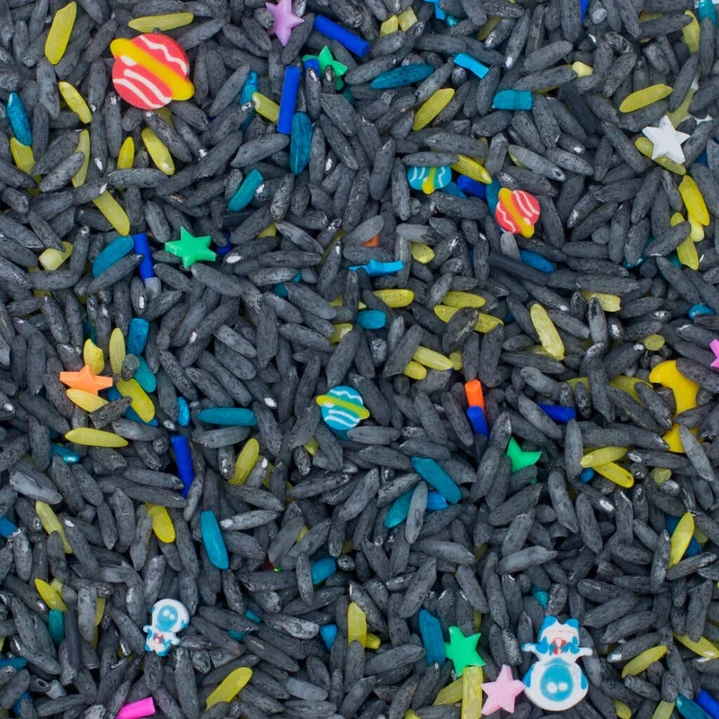 Leukmetletters - Sensorik-Spielreis – Weltraum-Mix