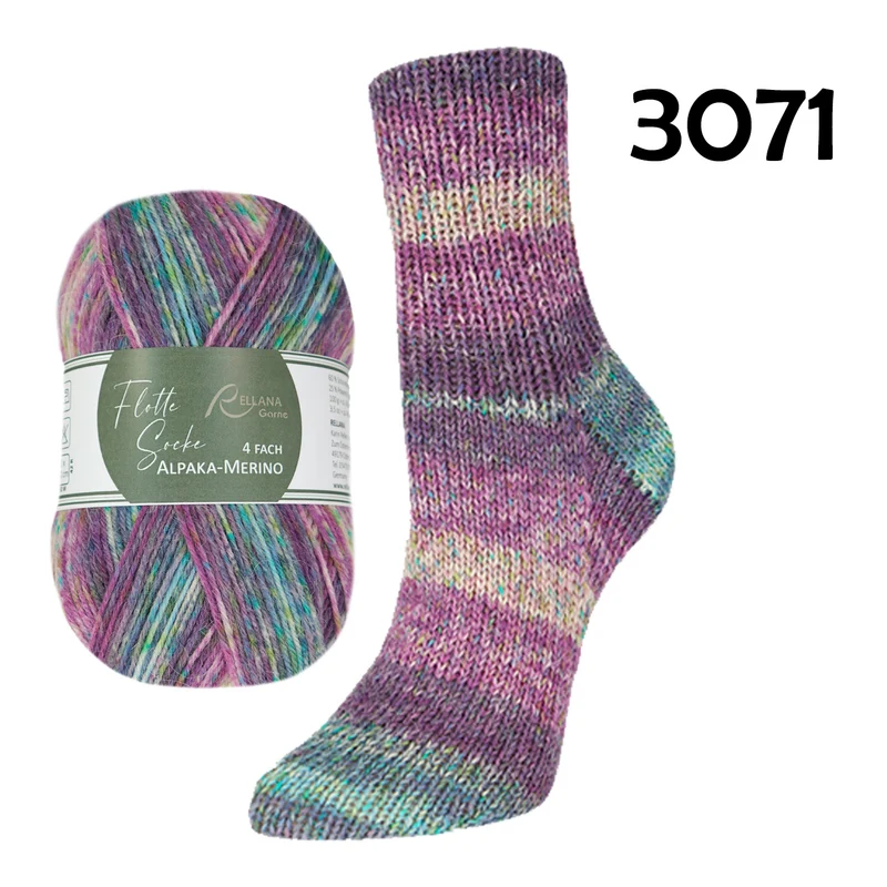 BALD WIEDER DA Flotte Socke Alpaka-Merino 4f von Rellana