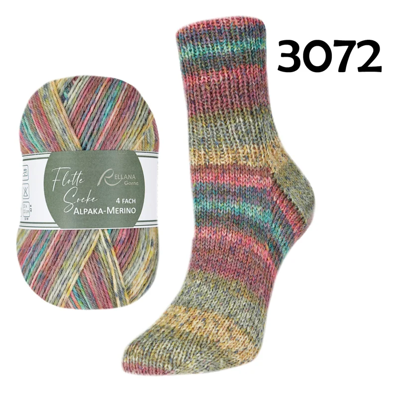 BALD WIEDER DA Flotte Socke Alpaka-Merino 4f von Rellana