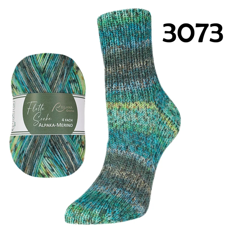 BALD WIEDER DA Flotte Socke Alpaka-Merino 4f von Rellana