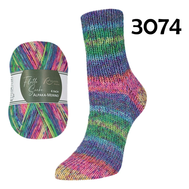 BALD WIEDER DA Flotte Socke Alpaka-Merino 4f von Rellana