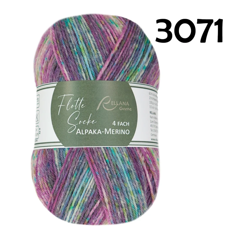 BALD WIEDER DA Flotte Socke Alpaka-Merino 4f von Rellana