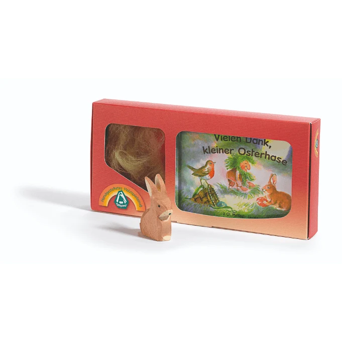 Ostheimer 70110 "Vielen Dank, kleiner Osterhase" Set mit Buch