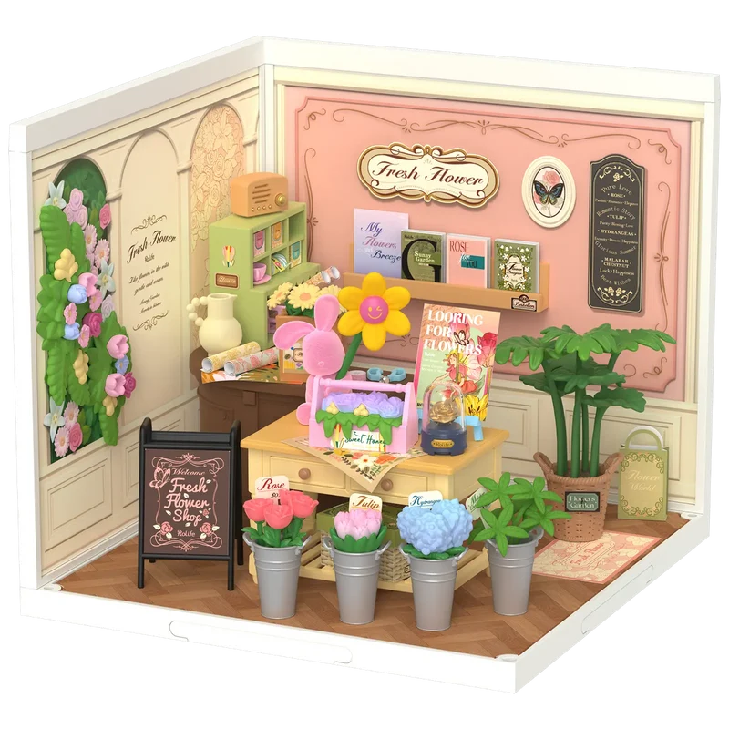 Robotime Fresh Flower Shop DW017B