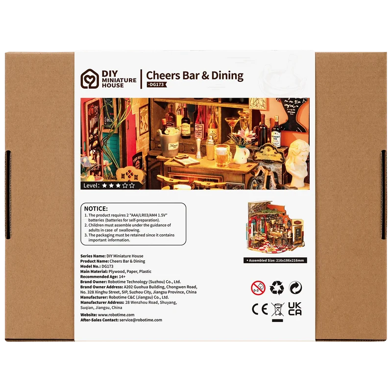Robotime Cheers Bar & Dining DG173
