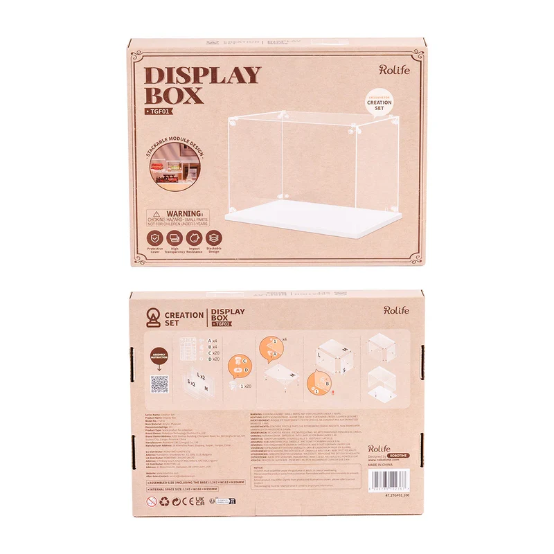 Robotime Dust Cover / Display Case (Innenmaße L:245mm*B:166mm*H:190mm) TGF01