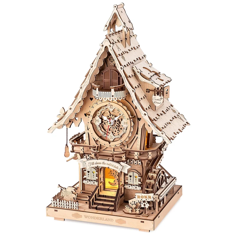 Robotime Cuckoo Clock (Naturfarbenes Holz) LC901