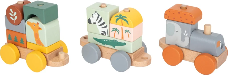 Holzzug Safari – Zieh- & Steckspielzeug für kleine Entdecker