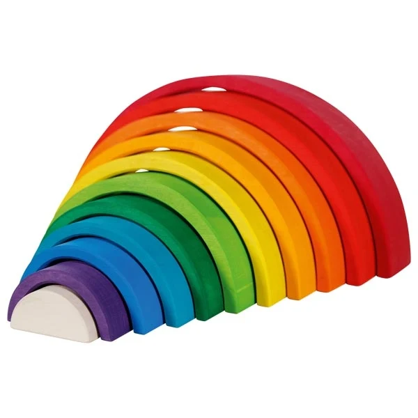 Bausteine Regenbogen – 11 Teile für grenzenloses Bauen und Entdecken