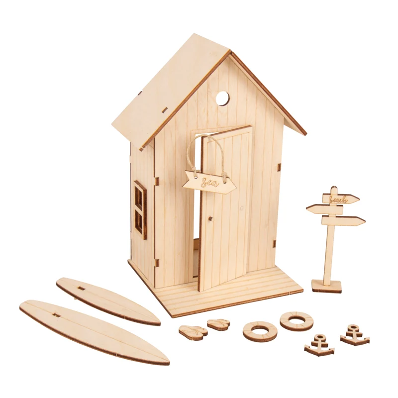 Holzbausatz Strandkabine
