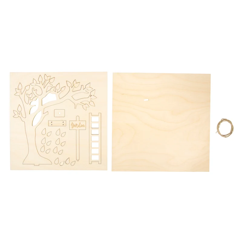Garten-Kulisse aus Holz für Geldgeschenke