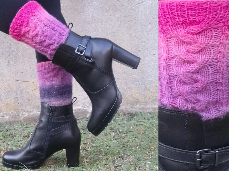 Leg warmers AMORE Knitting Pattern