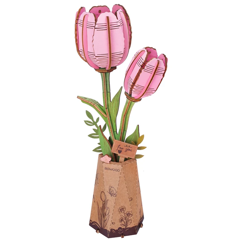 Robotime Pink Tulip / Rosa Tulpe TW082