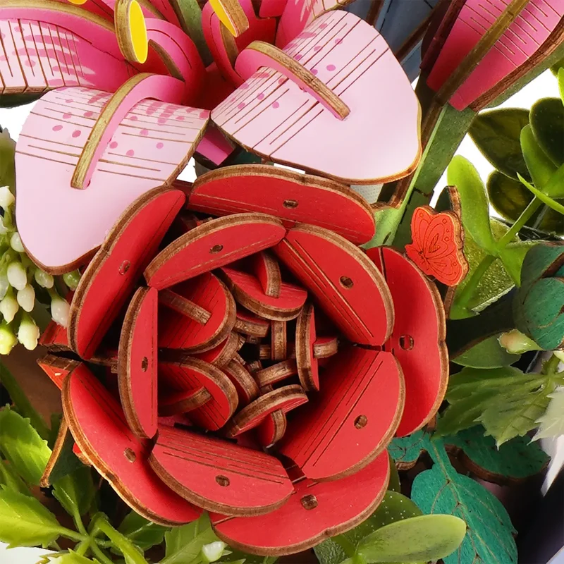 Robotime Wooden Flower Basket TW03H