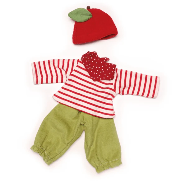 Nanchen 612522 Anziehpuppe Bekleidungsset Äpfelchen
