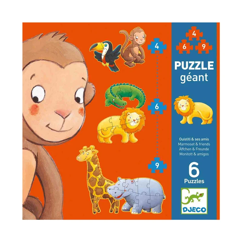 Riesenpuzzle: Dschungeltiere
