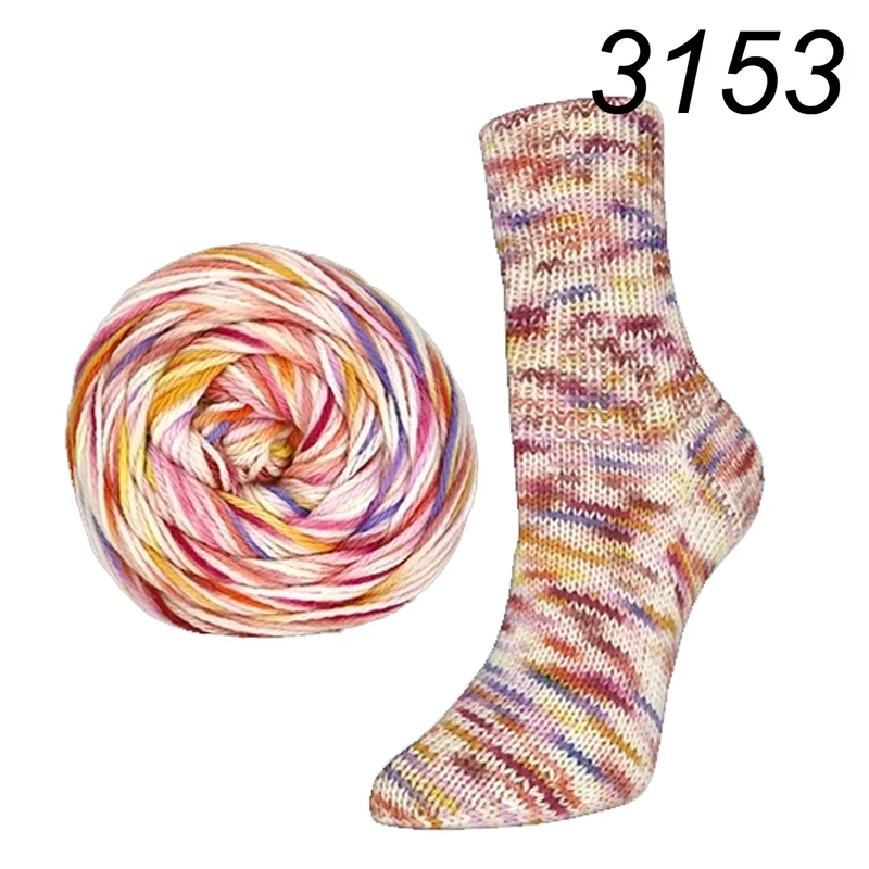 Flotte Socke Seide Kunterbunt 4f von Rellana