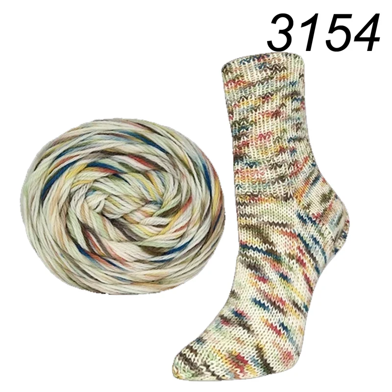 Flotte Socke Seide Kunterbunt 4f von Rellana