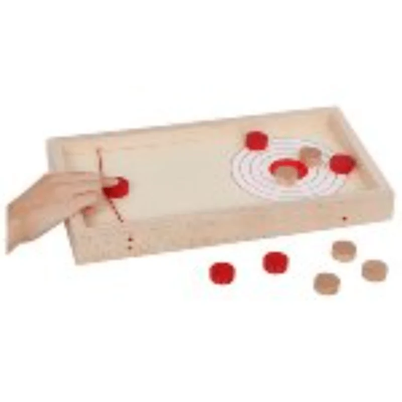 GoKi 56635 Super-Puck Brettspiel, 2 in 1