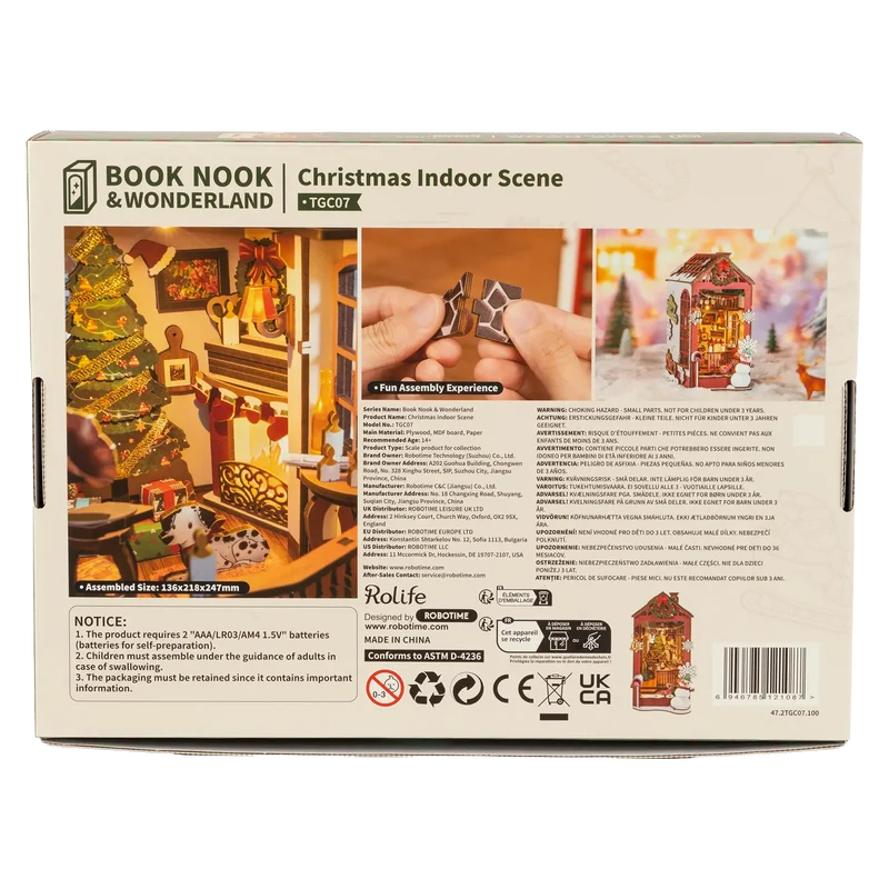 Robotime Book Nook Christmas Indoor Scene TGC07