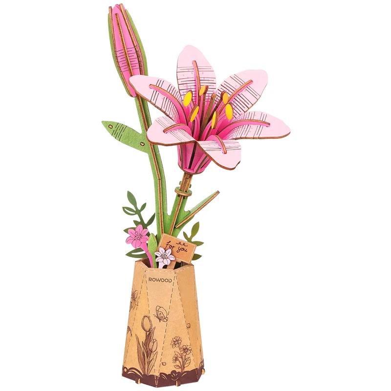 Robotime Pink Lily / Rosa Lilie TW071