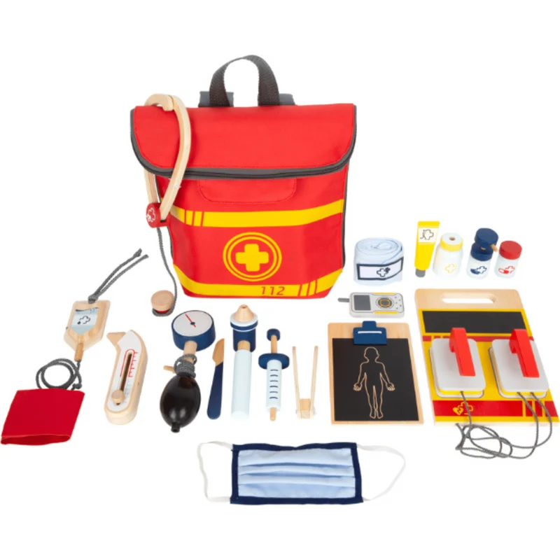Small Foot 11917 Notarztrucksack, 18-teilig